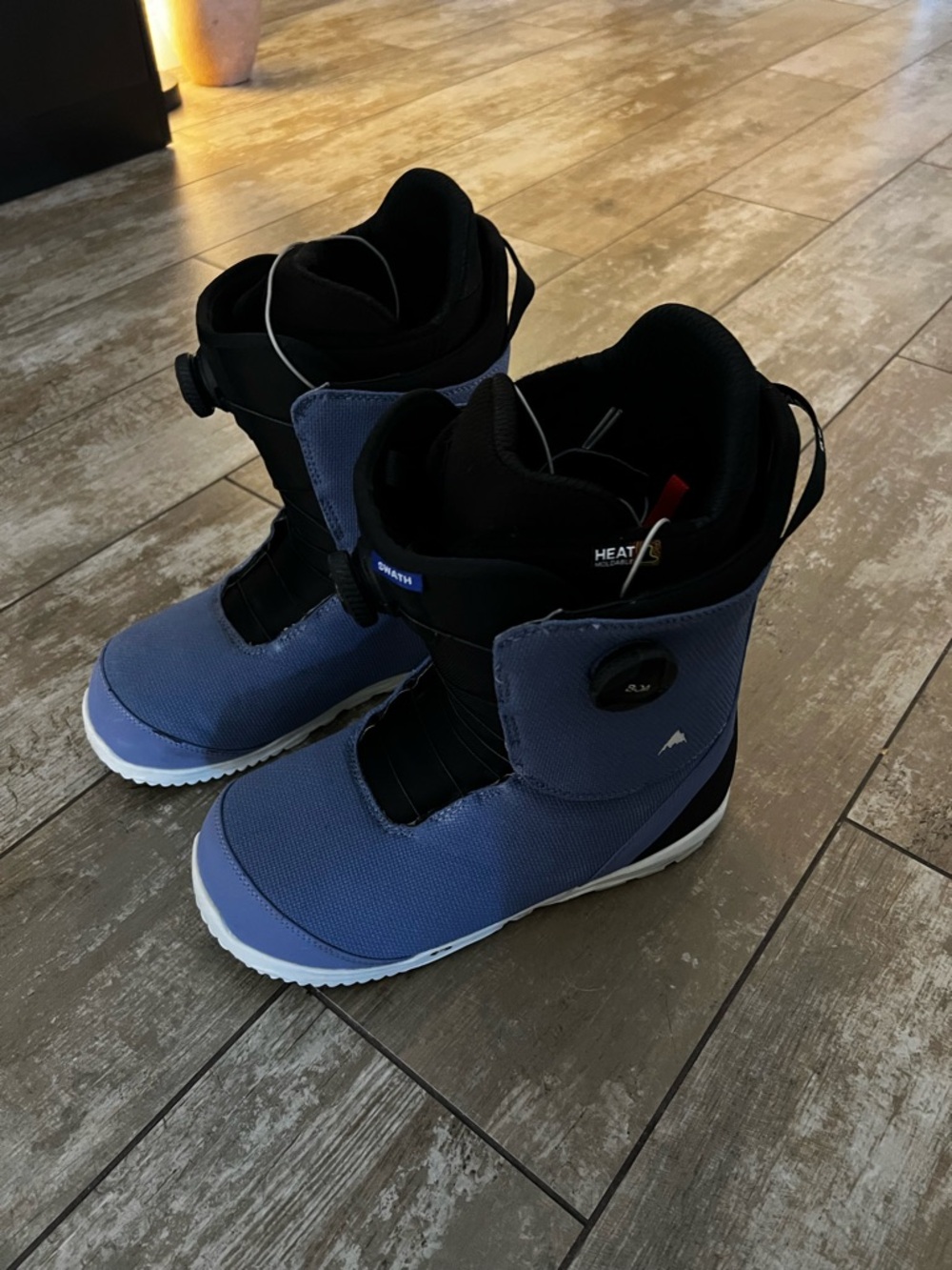 Burton Slate Blue Swath BOA Snowboard Boots - Heat System